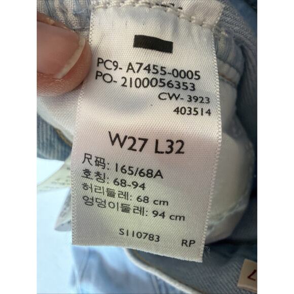 LEVI'S PREMIUM Light Mid Rise BAGGY DAD WIDE LEG Pleated Jeans Size 27 * 32 NWT - Picture 12 of 14